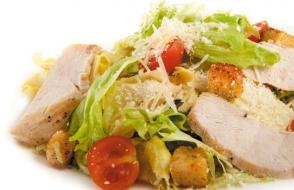 Салат с курицей: домашние рецепты Зеленый салат с куриным филе